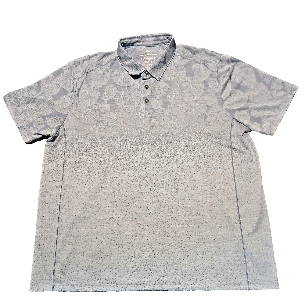 Tommy Bahama Islandzone Mens‎ Tropical Floral Golf Polo Shirt Pima Blend XXL